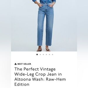 Madewell Perfect Vintage Wide Leg Jean